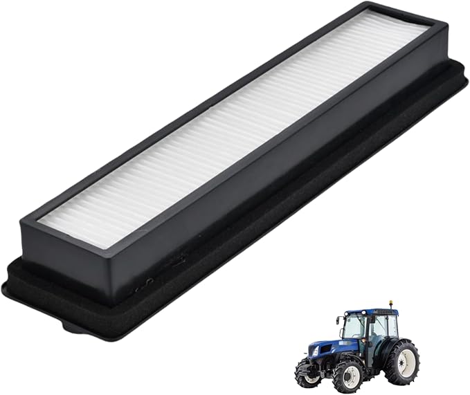 47565055 SKL46472 Cab Air Filter Compatible with New Holland Tractor T4.55 T4.65 T4.75 T4.85 T4.90 T4.95 T4.100 T4.105 T4.110 T4.115 T4.120 T5.95 T5.105 T5.110 T5.120 TS6.110 TS6.120