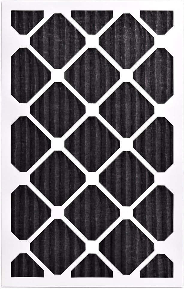 AIRX FILTERS WICKED CLEAN AIR. ODOR 14x24x1 MERV 8 Carbon Pleated Air Filter - Made in the USA - Box of 6