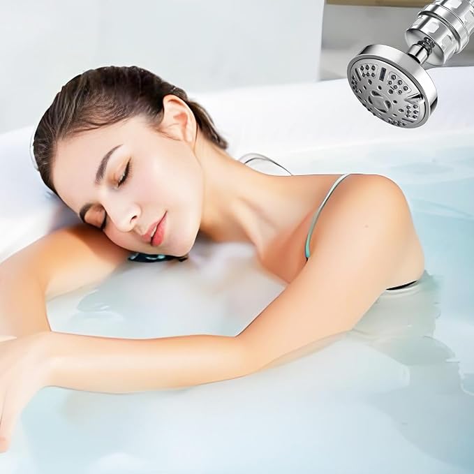 Water Replacement Filter for Shower Head,Compatible with HammerHead Shower HH-CH450-B Shower Head Cartridge,for Hard Water Remove Chlorine and Harmful Substances.（2 Pack）