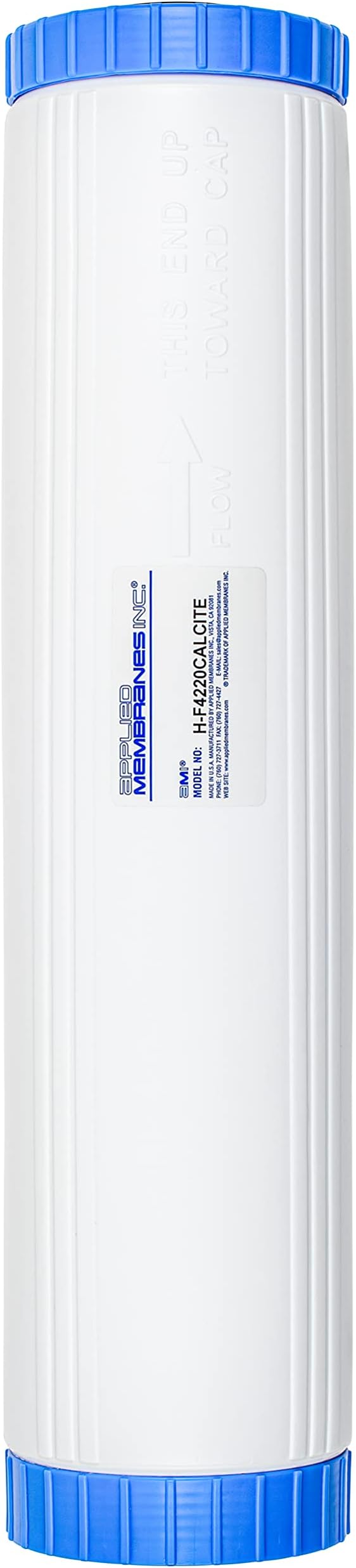 APPLIED MEMBRANES INC pH Neutralization Calcite Filter Cartridge to Raise Alkalinity of Low pH Water | 4.5"x20" Fits 20" Housing | H-F4220CALCITE