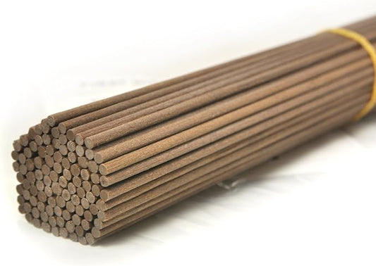 100 Pieces Fiber Reed Diffuser Replacement Refill Sticks (10" x 3mm, Brown)