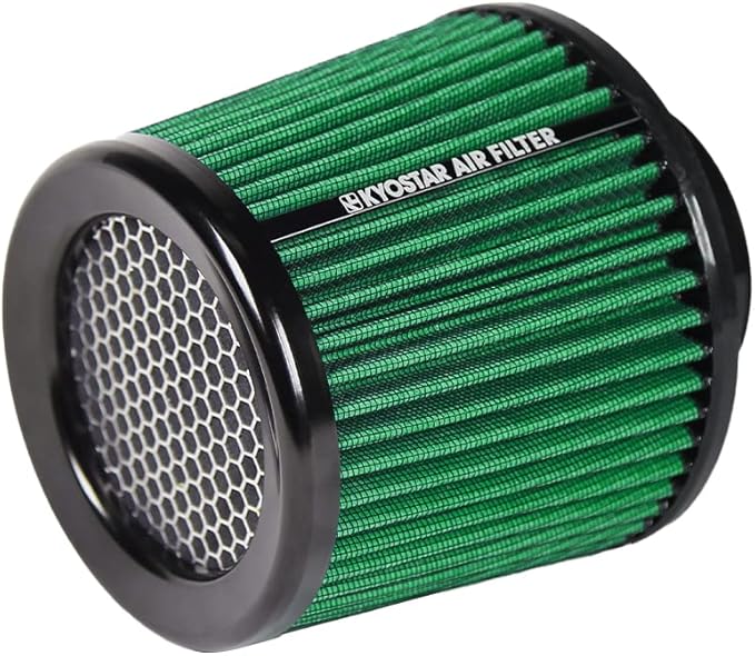 Kyostar Universal Green 3 Inch 76mm Air Intake Cone Filter Replacement Quality Dry Air Filter