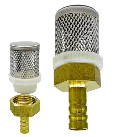 10mm Inline Strainers Filter Copper Tube Joint 10mm Diameter Hose Connection, Garden, Swimming Pool, Fish Tank Hose Filter, Suction Strainers Used to Remove Debris and Reduce Solid Entry