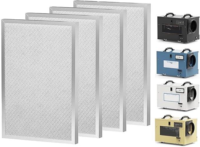 Filter Replacement Parts For AlorAir Dehumidifiers, 4 Pcs 17.2 * 8.81'' Aluminum Accessories For Models HD55, HDi65