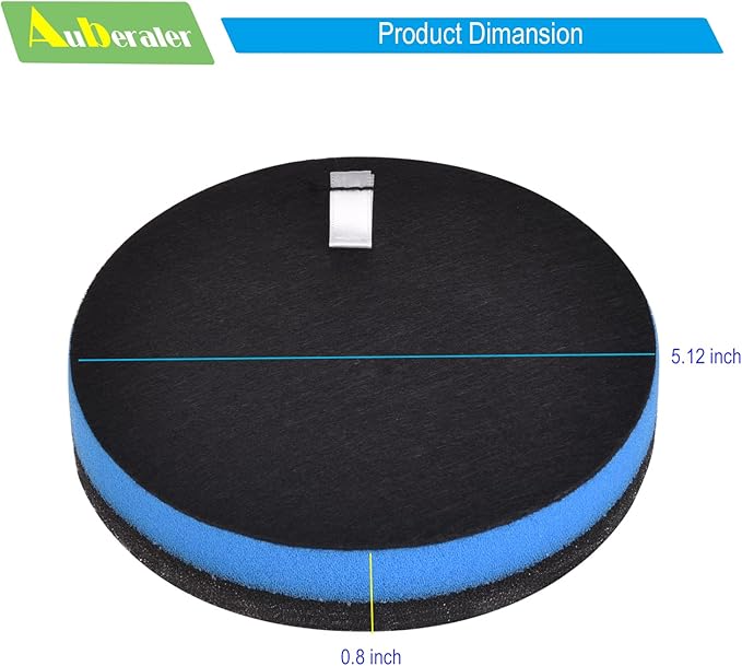 4-Sets Auberaler Filters Compatible With Bissell PowerForce 3334 PowerClean 2256K 2259 PowerEase 2253 22528 Cleanview Vacuum Cleaner 2254 2252 2258 2259 2260 2486 2488, Part #3031120, 1608225,1601972