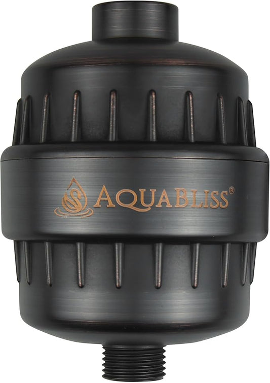 AquaBliss High Output Revitalizing Shower Filter - Reduces Dry Itchy Skin, Dandruff, Eczema, and Dramatically Improves The Condition of Your Skin, Hair and Nails - Oil Rubbed Bronze (SF100-ORB)