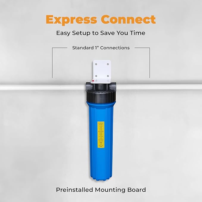 Rotek Water Systems Whole House Water Filtration System | 1-Stage Water Filter System | SED | Clean Water | Sediment Filter | 20 Inch