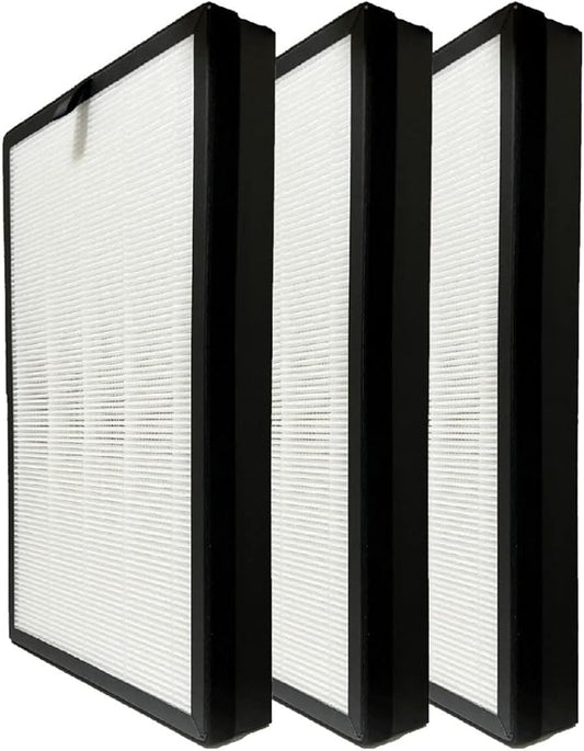 Nispira H05 3-In-1 True HEPA Filter Replacement Compatible with HIMOX Air Purifier H05, 3 Pack