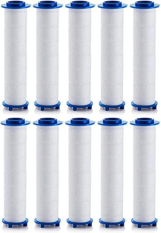 Shower head Filters, 10 Pcs, Ion Shower Drops Head Filter, PP Cotton Filtered Shower Handheld, Filter Element Multiple Specifications, Suitable for Different Models of Shower Heads (White, 8cm/3.15in)