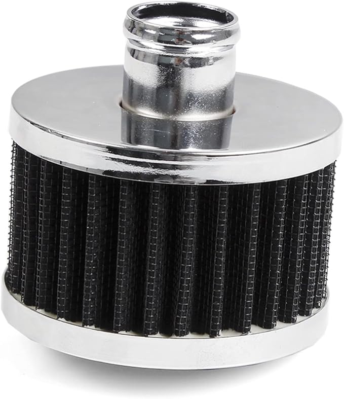 MUGE RACING 23mm Car Air Filter Universal Cold Air Intake Filter High Flow Vent Valve Cover Breather Filter (Black)