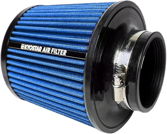Kyostar 3 Inch 76mm Air Intake Cone Filter Replacement Quality Dry Air Filter Blue