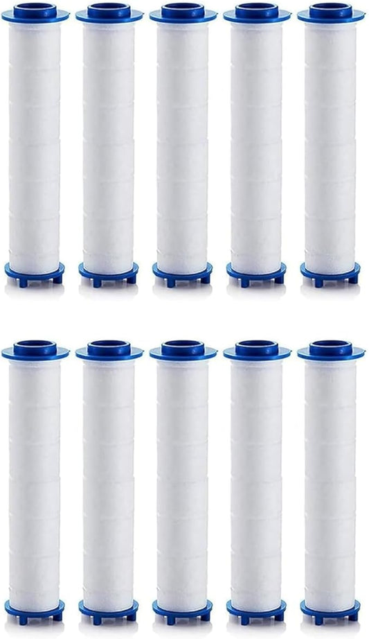 10Pcs Showerhead Filters, Shower Head Filter, 3.5 Inch PP Cotton Filter Cartridge, Turbo Showerhead, Filtered Shower head Filters (10 Pcs)