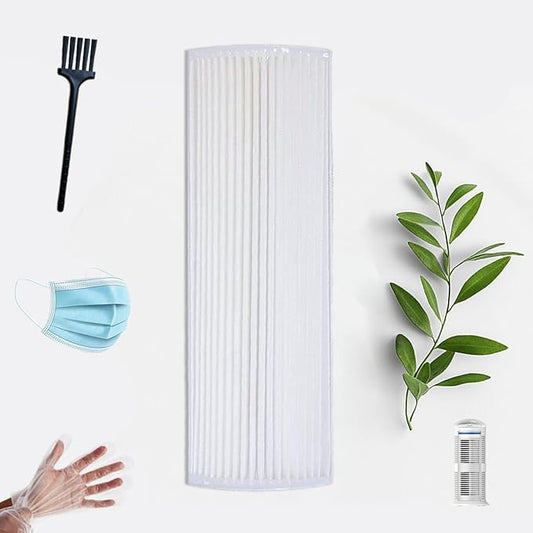 TPP220F True HEPA Air Filter Replacement Compatible with Air Purifier Models TPP220, TPP220F, TPP220H & TPP220M - 12.2” x 4.1” x 1.3”,4-Stage Filtration with Activated Carbon (1 Pack
