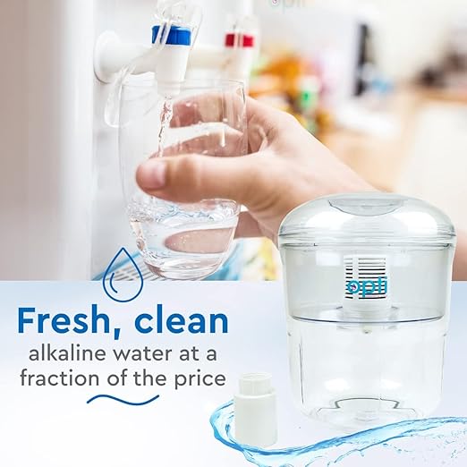 Opti Flex 3 Gallon Alkaline Water Jug Filter for Top Load Dispensers - Removes Contaminants, Increases Alkalinity Up to 9.0