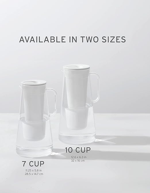 LifeStraw Home – Water Filter Pitcher, 7-Cup, Seafoam, BPA Free Designed for Everyday Protection Against Bacteria, parasites, microplastics, Lead, Mercury, PFAS, and a Variety of Chemicals