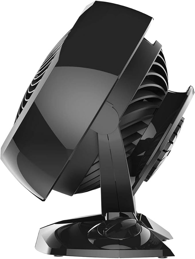 Vornado 5303 Small Whole Room Air Circulator Fan with Base-Mounted Controls, 3 Speed Settings, Multi-Directional Airflow, Removable Grill for Cleaning, Black