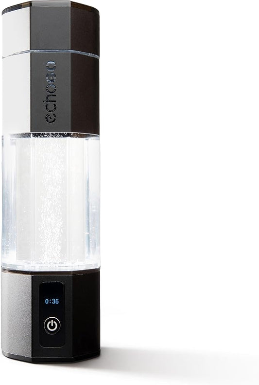 Echo Go+ Hydrogen Water Bottle - Hydrogen Infusion Technology - Rechargeable Water Bottle - SPE & PEM Purification - Active Hydration Support for Skin Health & Immune Function - 10 oz