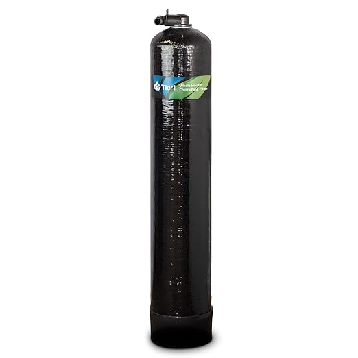 Tier1 Whole House Chloramine Filter | 900,000 Gallon Capacity, 8-9 Year Life | Pre-Filled Carbon Tank with 1.5 Cubic feet of Premium Catalytic Granular Activated Carbon | Home Water Filtration System