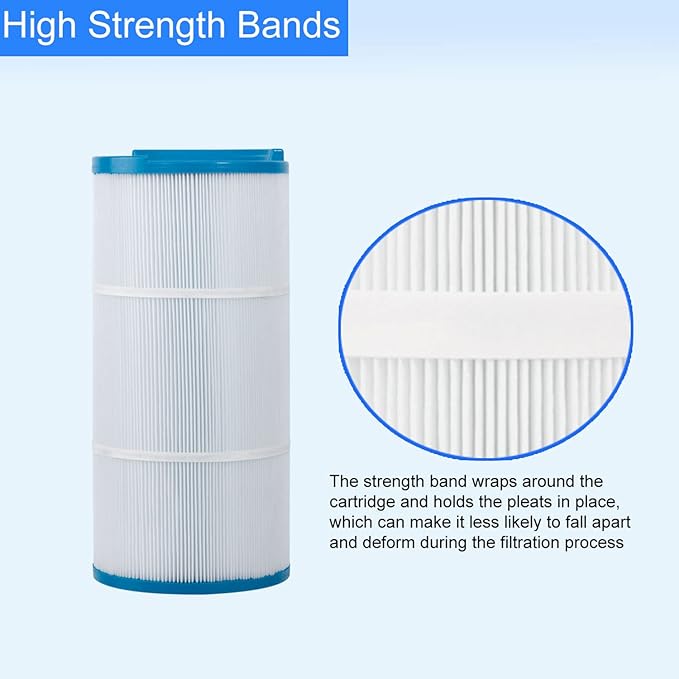 C-8325 Spa Filter Cartridge Replacement for Sundance Spa Filter 6540-490, Filbur FC-2790, PSD125U, 817 0050, 03FIL1400, 81254, 125 Sq.Ft. Spa Hot Tub Filter, 1 Pack