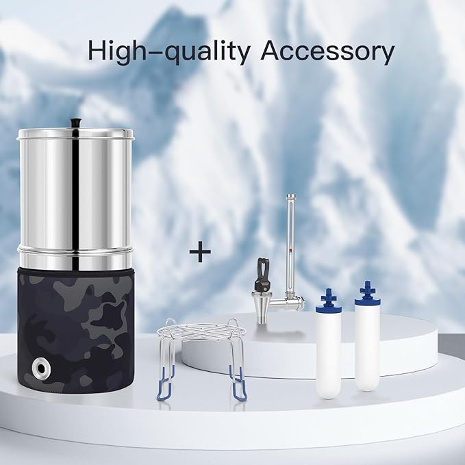 7" Ceramic Fluorine Filter, Replacement Filters for ProOne® G2.0 Filters, ProOne® Countertop Gravity Water Filter System and Berkey® Gravity Water Filter System(Pack of 2)