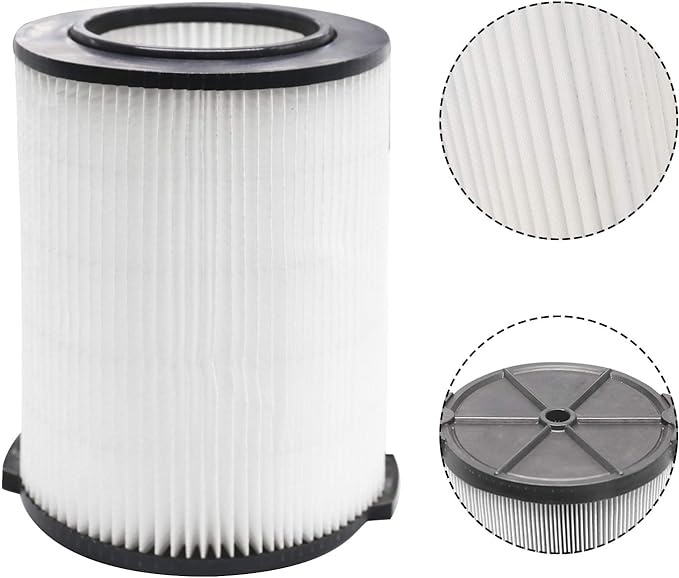 VF4000 Filter Replacement for Ridgid Shop Vac Filters 5-20 Gallon Ridgid Vacuum Filter 6-9 Gallon Husky Vacuum, with 2 Filter 4 Pack VF3502 Bags