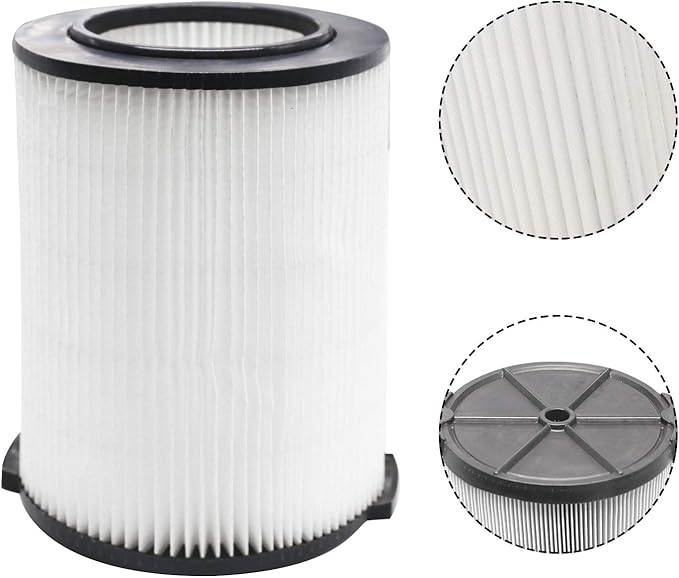 Standard Wet/Dry Vac VF4000 Filter Replacement Compatible with Ridgid 72947 Vacs 5-20 Gal Shop Vac Also fits Craftsman 17816, Husky 6-9 Gal WD5500 WD0671 RV2400A RV2600B,2 Pack