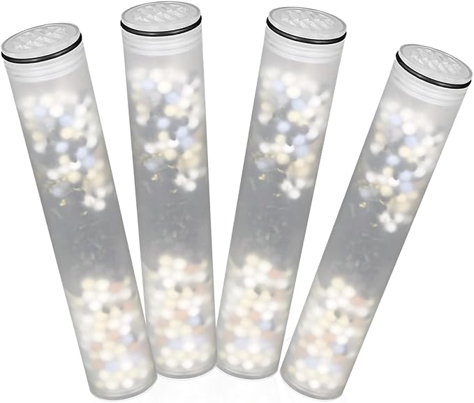 Shower Filter compatible with MakeFit SSJ781/DSSJ781/ DSSJ781-01& HOPOPRO HSF-002 Shower Head Filter Replacement (15 Stage Filters),for Hard Water - Filters Chlorine -4 Pack