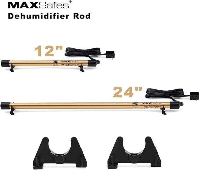 Gun Safe Dehumidifier High Power - Much warmer (up to 150°F) to better Protect Your Valuables from Moisture and Corrosion, ETL Approved, 24in