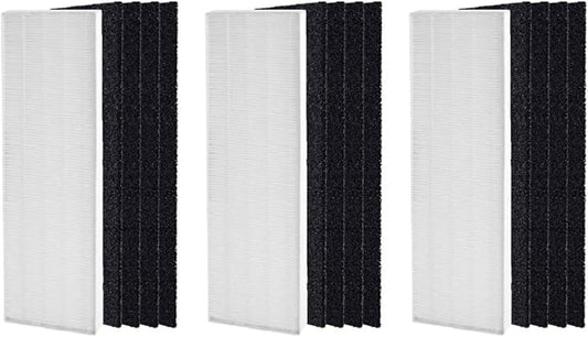Nispira AeraMax 90 100 DX5 DB5 Filter Replacement for Fellowes Aeramax Air Purifier Part 40101701 9287001 9324001, True HEPA Activated Carbon 3 Sets