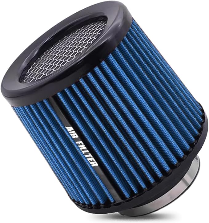 muge racing Universal 3 Inch 76mm Air Intake Filter Replacement Cone Air Filters Quality Dry Air Filter