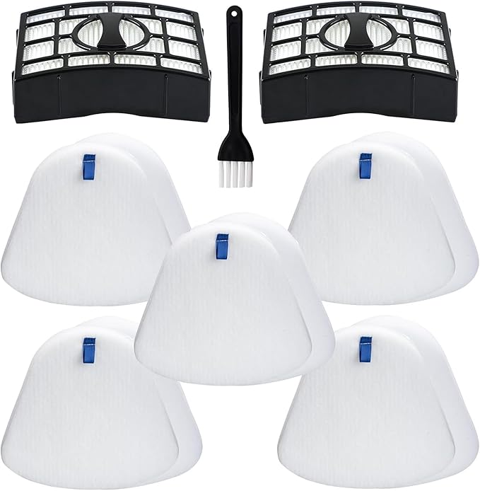 Vacuum Replacement Filter for Shark Navigator Zero-M Lift-Away Upright Vacuum ZU560 ZU561 ZU562 ZU572 UV650 UV725 ZU660 CU530 UV730 Rotator, Part XFFK560 XHEPA560, 2 HEPA, 5 Foam & Felt Filter