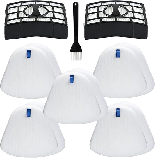 Vacuum Replacement Filter for Shark Navigator Zero-M Lift-Away Upright Vacuum ZU560 ZU561 ZU562 ZU572 UV650 UV725 ZU660 CU530 UV730 Rotator, Part XFFK560 XHEPA560, 2 HEPA, 5 Foam & Felt Filter