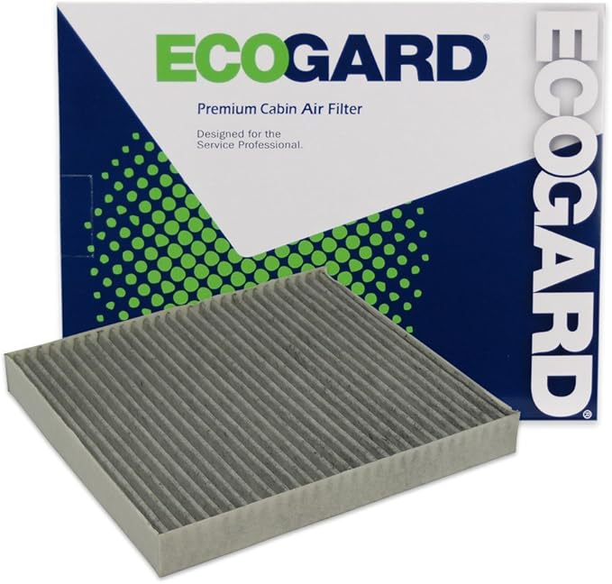 ECOGARD XC25869C Premium Cabin Air Filter with Activated Carbon Fits 2011-2024 Ram 1500, 2011-2025 2500, 3500, 2019-2024 1500 Classic, 2011-2024 5500, 4500, 4000, 2023-2025 Jeep Wagoneer L