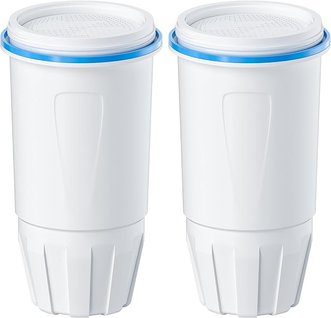 Water Filter Replacement Compatible with Zero Pitcher and Dispensers ZR-001, ZR-017, ZP-006 ZD-013, Reduces Lead,TDS, PFOA/PFOS, Chlorine and More, by NUTTUTO, Pack of 2
