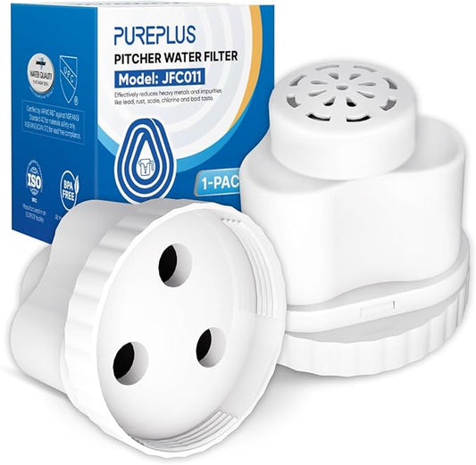 PUREPLUS Water Pitcher Filter Replacement For Epic, Seychelle, Aquagear water pitcher or dispenser, 150 gallons water pitcher filters, BPA Free, 2PACK