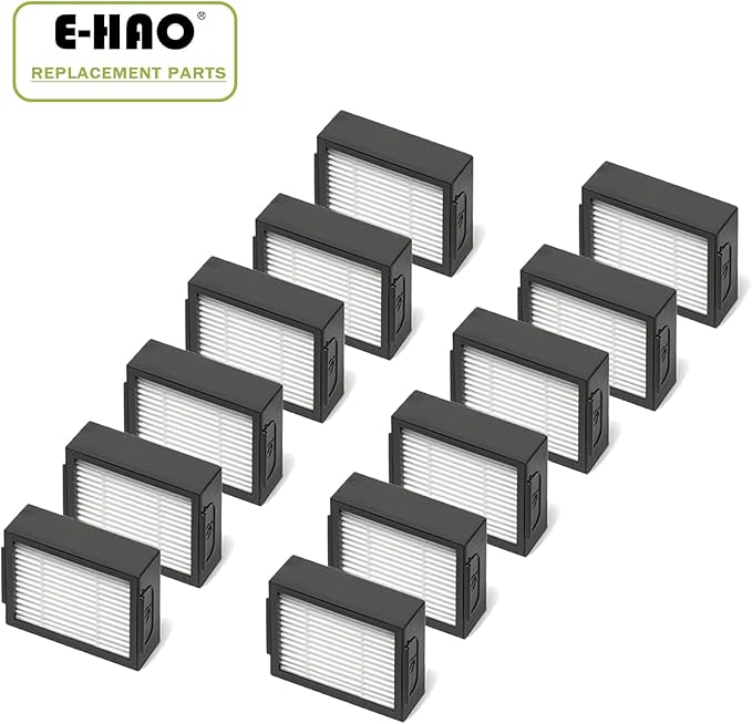12 Pack Vacuum HEPA Filters Replacement for iRobot Roomba i & j & e Series, Vacuum Filter Accessories Parts for i1+/i2+/i3+/i4+/i5+/i6+/i7+/i8+/j5+/j6+/j7+/j8+/j9+/e5/e6/e7