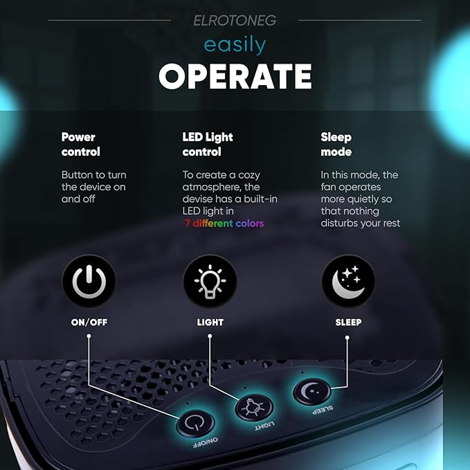 Dehumidifier ELROTONEG, 35 OZ Water Tank (300 sq. ft), Small Dehumidifier for Basement with Auto-Off, Sleep Mode and LED Lighting (Black)