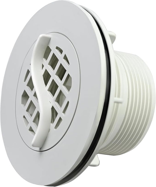 Threaded Inlet Strainer Kit Compatible with Intex Filter Pumps w/ 1-1/2" Hoses,Incl Rubber Washer and Strainer Nut,Inlet Strainer use for Stock Tank Pools & Above Ground Pool