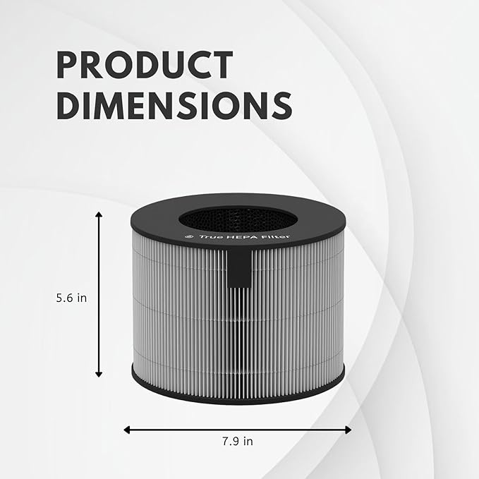 Nispira AeroTower U9CV2B U9CS1C U9CV1C Filter Replacement For LG PuriCare PFSPTC01 Air Purifier (NOT For model 360 AS560DWR0) 3-in-1 HEPA Activated Carbon, 1 Pack