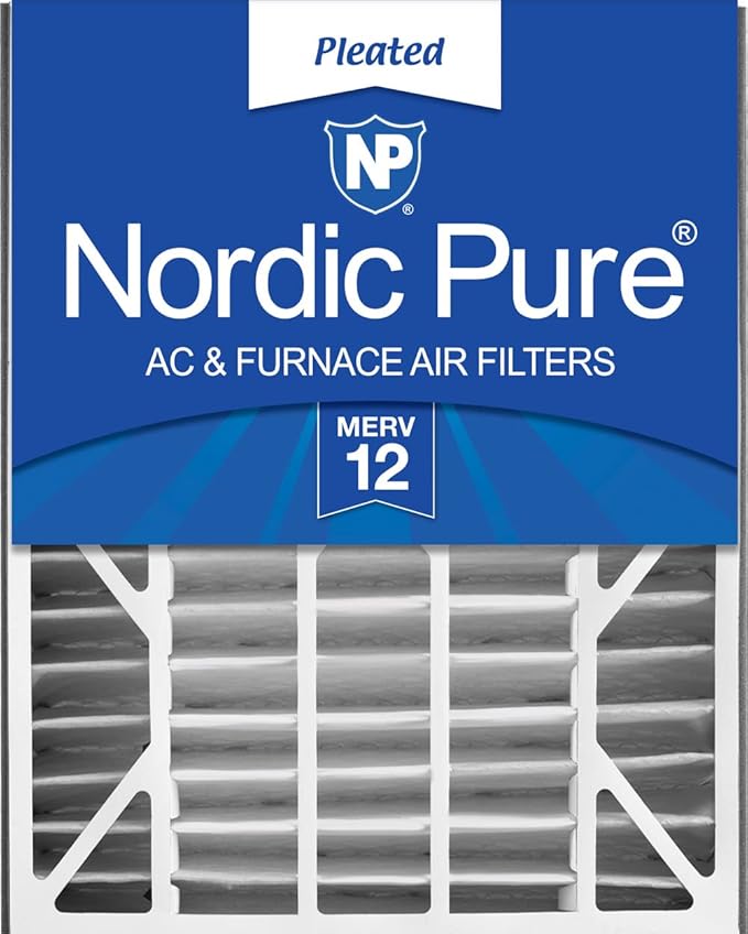 Nordic Pure 20x25x5 (19_3/4 x 24_1/4 x 4_7/8) Air Bear Replacement 259112-102 MERV 12 Air Filter 1 Pack