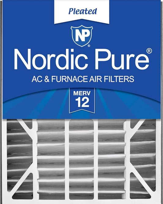 Nordic Pure 20x25x5 (19_3/4 x 24_1/4 x 4_7/8) Air Bear Replacement 259112-102 MERV 12 Air Filter 1 Pack