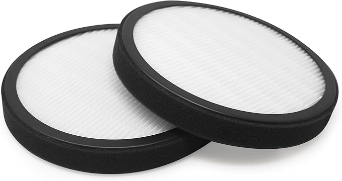 2 Pack of Premium H13 True Hepa Filter Compatible with Pure Enrichment PureZone Halo Air Purifier Model PEAIRDSK Compatible with Sharper Image Personal Air Purifier Item # 207073 207009