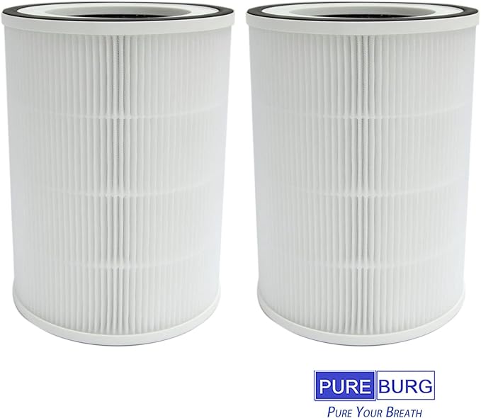 PUREBURG Replacement Filter Compatible with Afloia KILO,KILO PRO, KILO PLUS, MIRO & MIRO PRO,Morento Kilo Kalo Air Purifier & CUCKOO CAC-I0510FW,2-Pack H13 HEPA