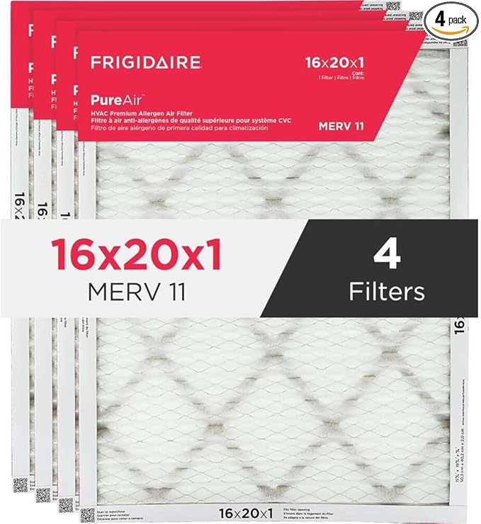 Frigidaire PureAir® 16" x 20" x 1" MERV 11 Air Filter - 4 Pack