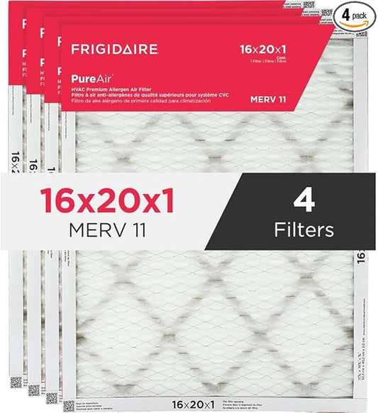 Frigidaire PureAir® 16" x 20" x 1" MERV 11 Air Filter - 4 Pack