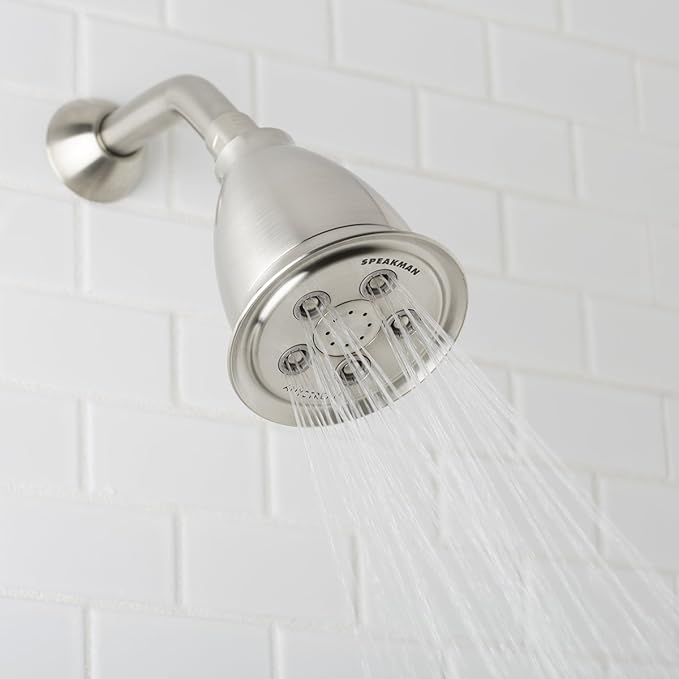 Speakman, Brushed Nickel S-2005-HB-BN-E2 Hotel Anystream Multi-Function 2.0 GPM Adjustable Shower Head
