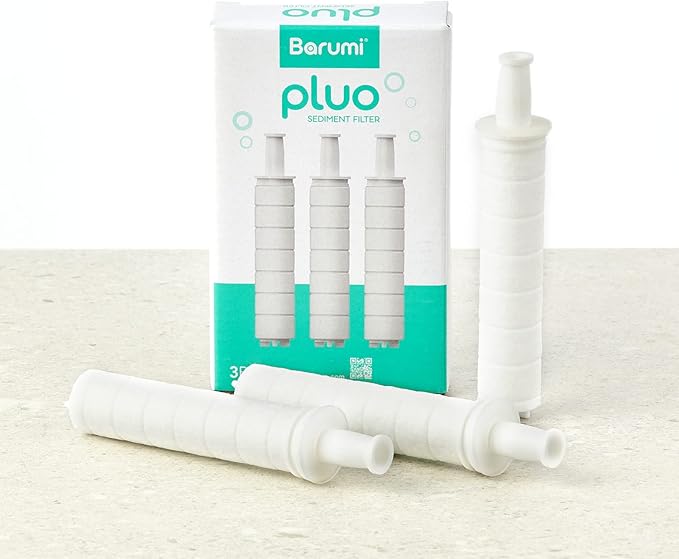 Sediment Filter for Barumi Pluo Showerhead | 3-Pack, Removes Rust and Impurities from Tap Water, Filters Fine Particles, Promotes Healthy Skin and Hair, Easy Installation