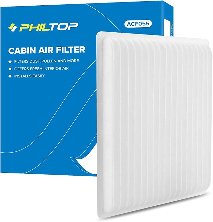 PHILTOP ACF055 (CF10139) Cabin Air Filter, Replacement for TC (2005-2010), XA (2004-2006), XB (2004-2006), Echo (2000-2005), RAV4 (2001-2005)