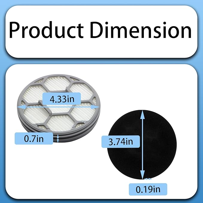 2 HEPA Filters & 10 Sponge Filters Replacement for Neakasa/Neabot P1 Pro Pet Grooming Kit & Vacuum