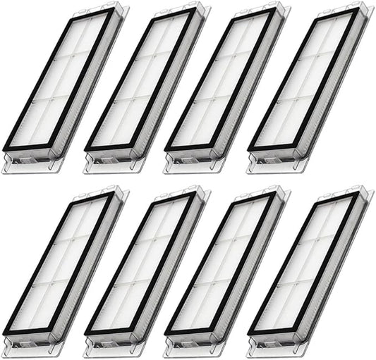 Neutop Replacement Filters Parts, Compatible with Roborock S6 MaxV/Pure, S6, S5, S5 Max, S4 Max, S4, E5, E4, E20, E25, E35, Robot Vacuums, 8-pack.